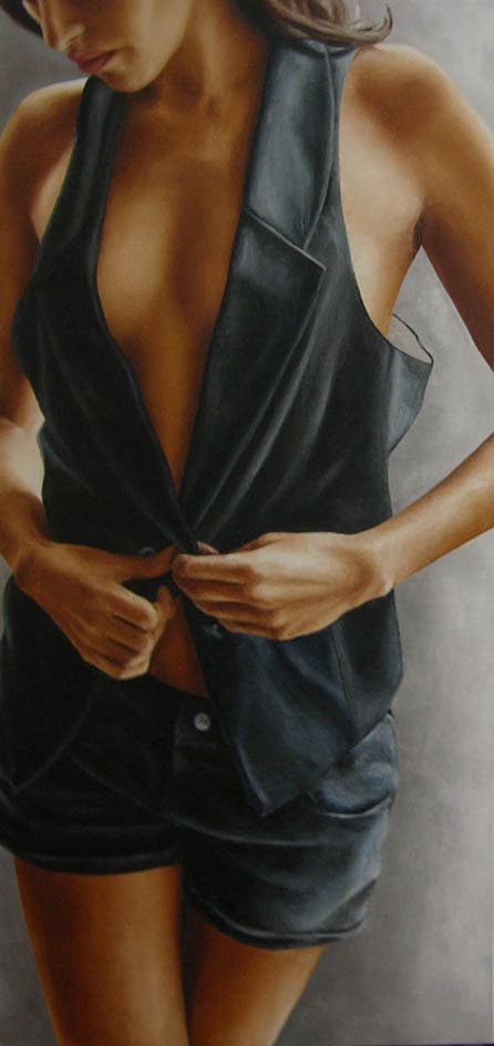 Stand Up, huile sur toile, par Annick Bouvattier