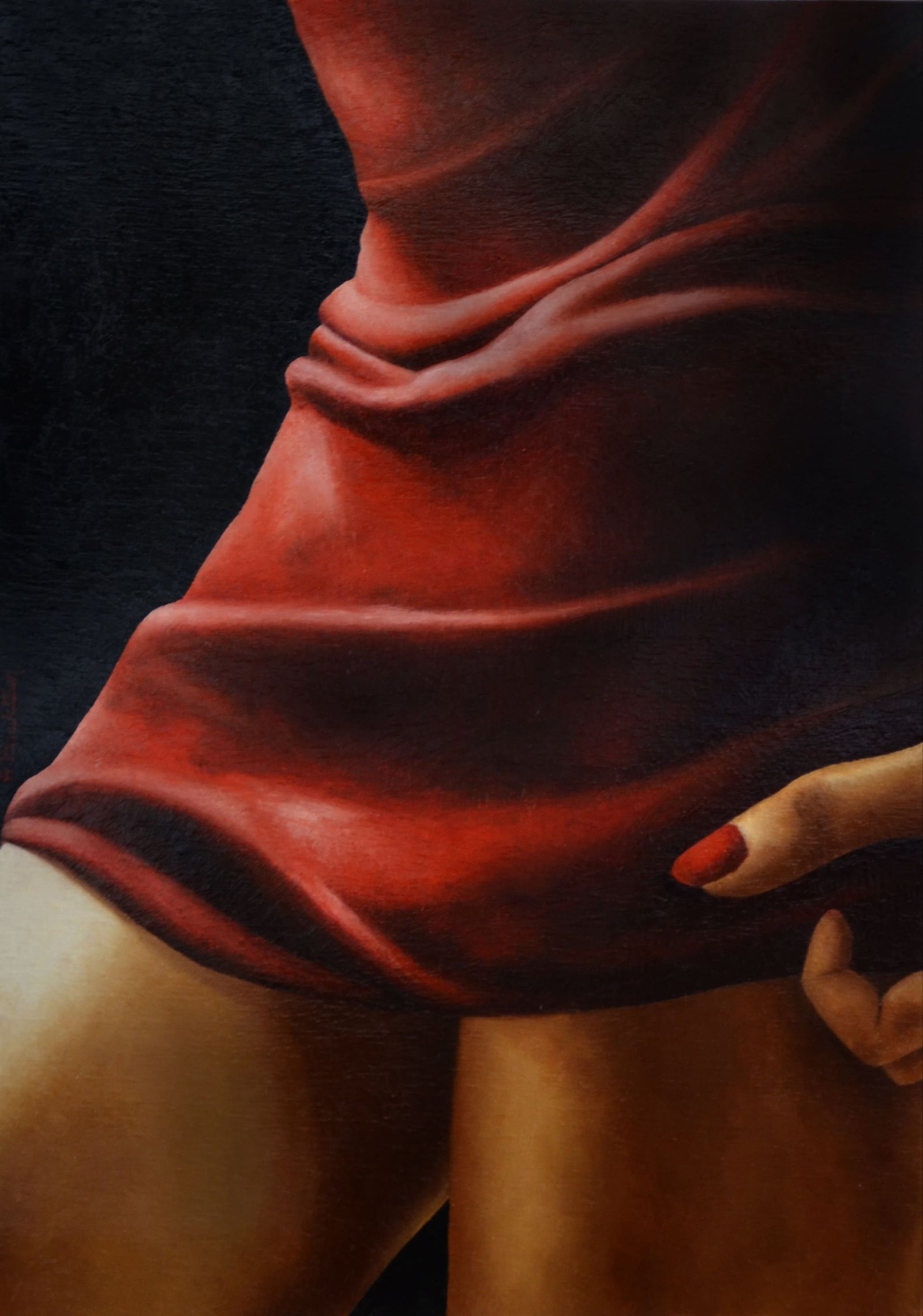 Rapsody Part 2, huile sur toile, par Annick Bouvattier