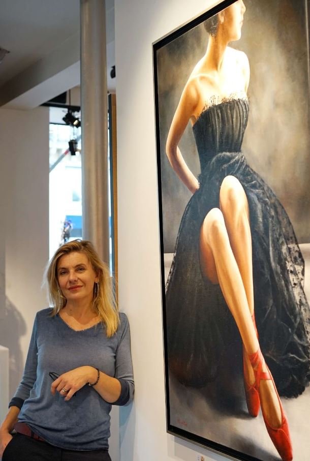 Annick Bouvattier dans son atelier