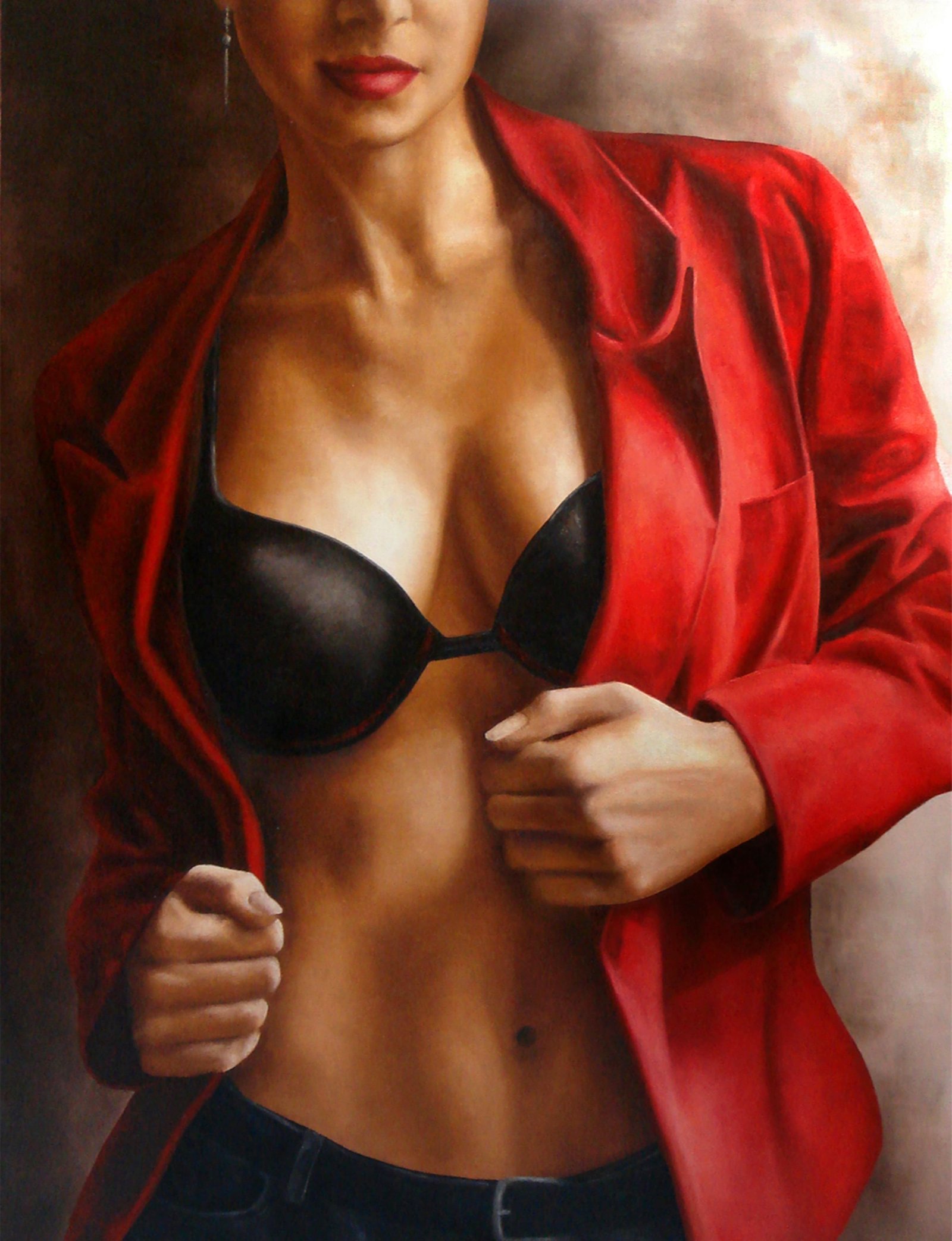 Wonder Woman, huile sur toile, par Annick Bouvattier