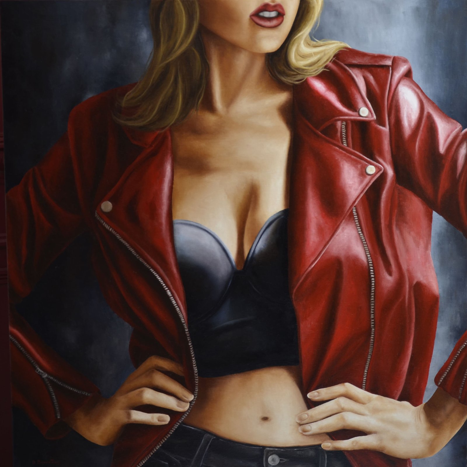 Fureur De Vivre, huile sur toile, par Annick Bouvattier