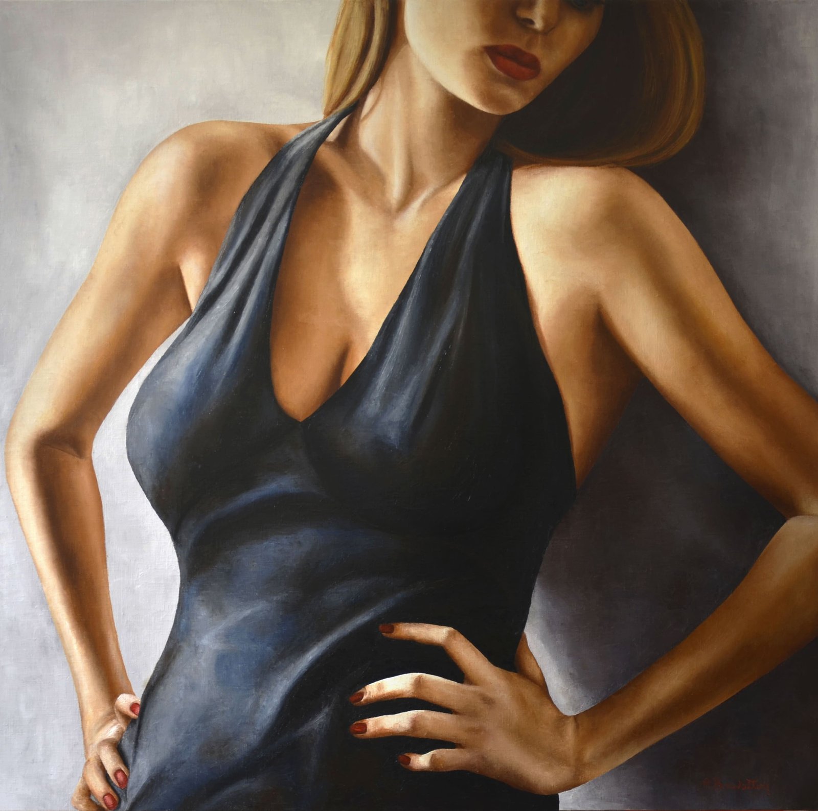 Nostalgia, huile sur toile, par Annick Bouvattier
