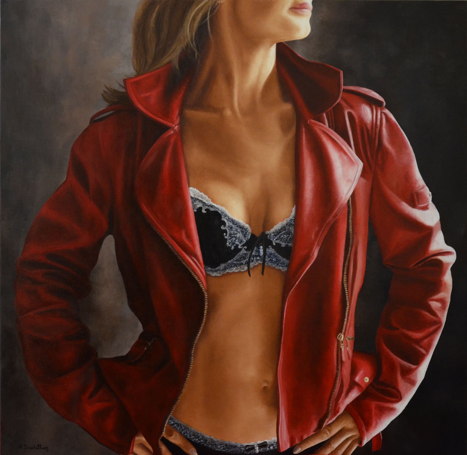 Perfecta, huile sur toile, par Annick Bouvattier