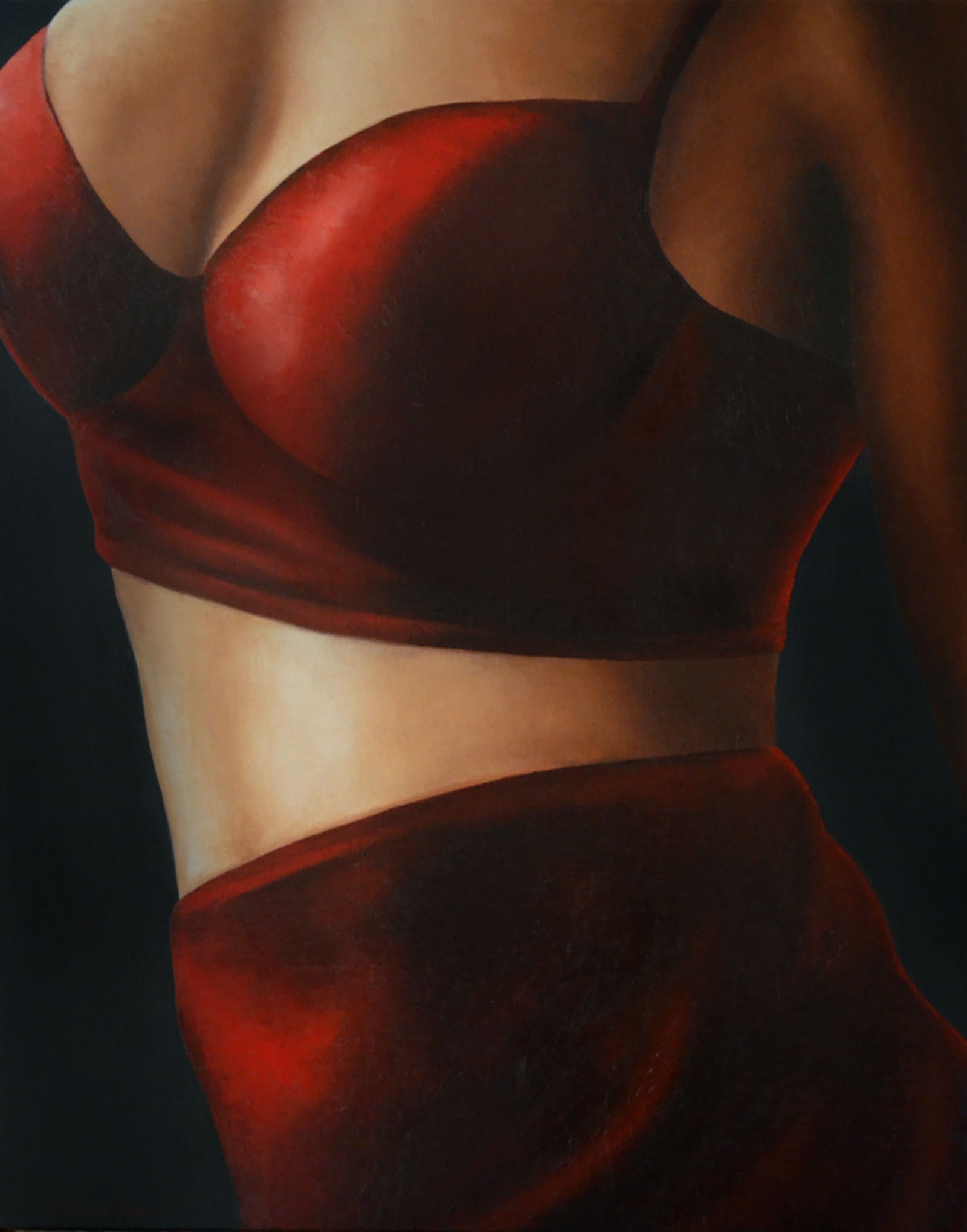 Rapsody Part 1, huile sur toile, par Annick Bouvattier