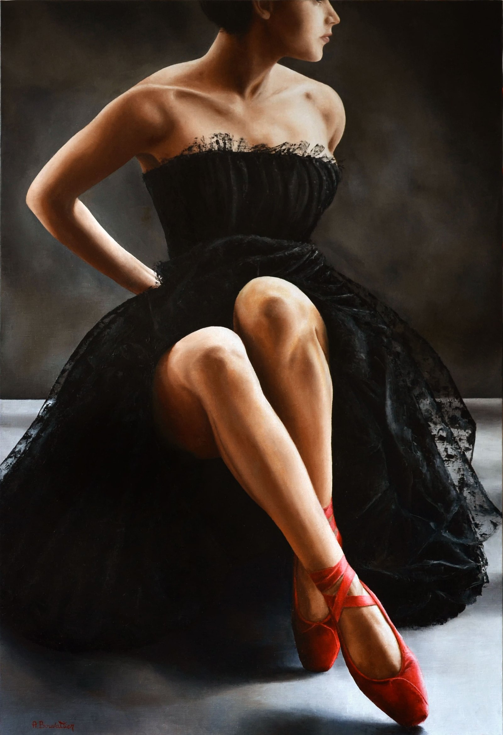 Billy, huile sur toile, par Annick Bouvattier