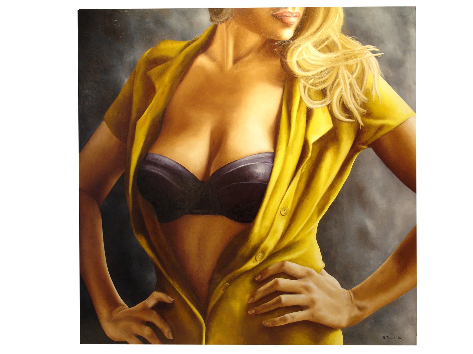 Mode Elle, huile sur toile, par Annick Bouvattier