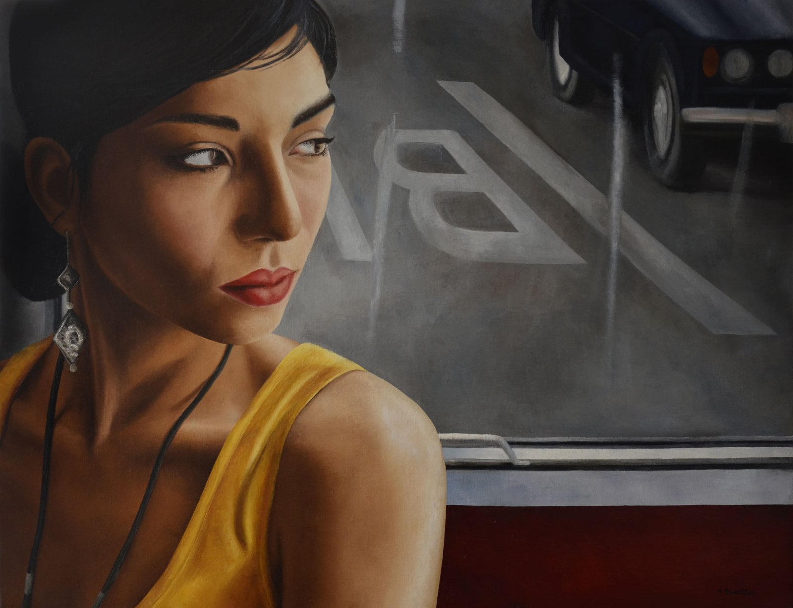 Transports Amoureux, huile sur toile, par Annick Bouvattier